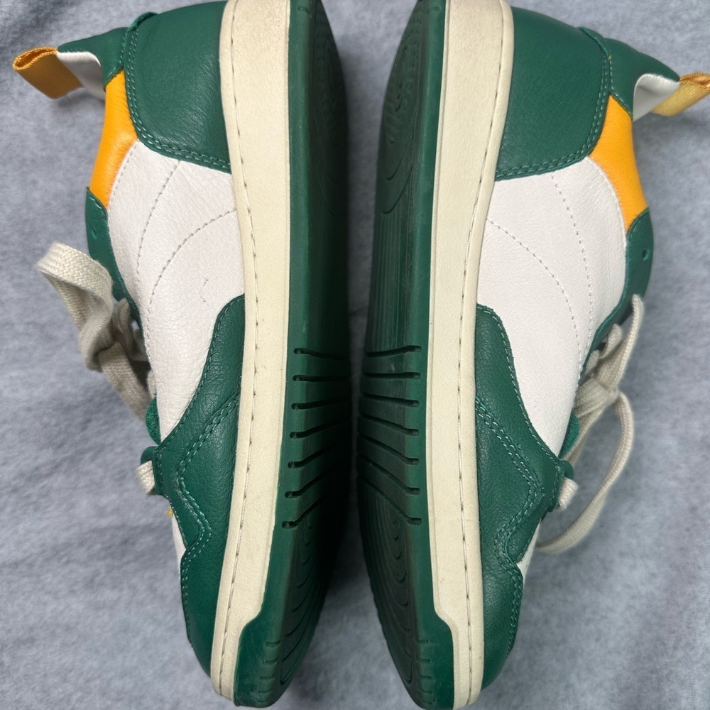 Dolce Vita Women's Leather Sneakers Green White‎ Yellow Lace Up - Picture 8 of 12